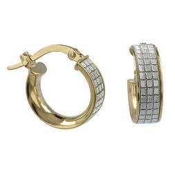 A Cerchio Piccoli In Oro Giallo E Bianco