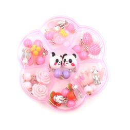 A Clip Con Fiori 7pairspanada Stile Senza Piercing Per Bambi