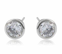 A Farfalla Con Cristallo Swarovski Argento 18k Oro Bianco Pl