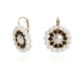 A Fiore Con Perle Bianche E Nere Art. 330419ap -  Sodini