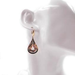 A Goccia In Oro 18 Kt 750 Giallo E Bianco Pendenti Con Monac