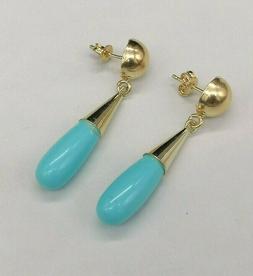 A Goccia Per Donna In Pasta Di Turchese E Argento Gioiello I