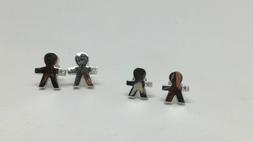 A Lobo Beb&egrave;-bimbo In Argento 925/1000 Rodiato - Lisci Con Z