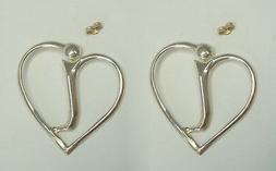 A Lobo Con Iniziale " I " A Forma Di Cuore In Argento 925