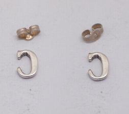 A Lobo Con Lettera - C - In Argento 925 - Iniziale - Alfabet