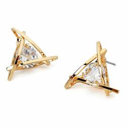 A Lobo Con Punto Luce Forma Triangolo Da Donna Color Silver 