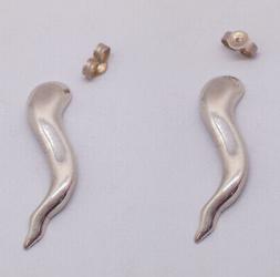 orecchini a lobo in argento 925 con