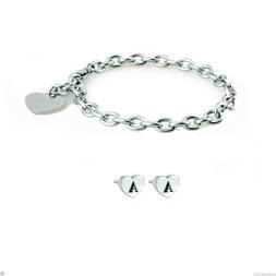 A Lobo Lettera A E Bracciale Donna Acciaio Shac2 Sck94 S'aga