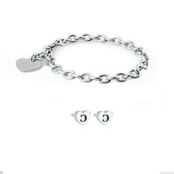 A Lobo Lettera C E Bracciale Donna Acciaio Shac2 Sck96 S'aga