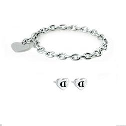 A Lobo Lettera D E Bracciale Donna Acciaio Shac2 Sck97 S'aga