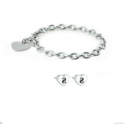 A Lobo Lettera&nbsp;s&nbsp;e Bracciale Donna Acciaio Shac2 Sck111&nbsp;s