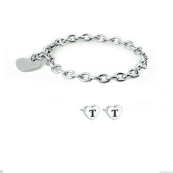 A Lobo Lettera&nbsp;t&nbsp;e Bracciale Donna Acciaio Shac2 Sck112&nbsp;s