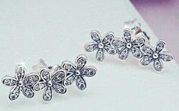 A Lobo Margherita Sterling Silver Daisy Earrings 290744cz