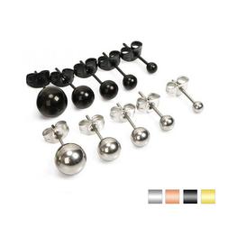 A Lobo Nero Argento Oro Rosa Acciaio Inox 2mm 3mm 4mm 5mm