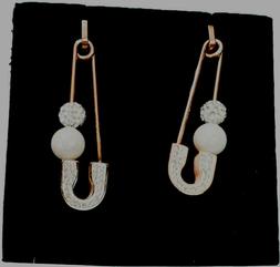 A Lobo Pendenti Da Donna Ragazza Bimba Vintage Acciaio Perle