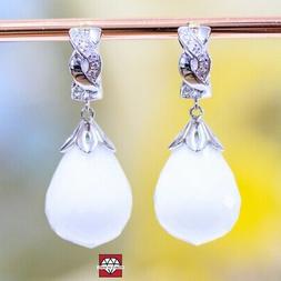 A Monachella Chiusa Di Argento 925 Con Zirconi E Agata Bianc