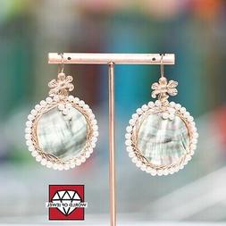 A Monachella Di Argento 925 A Fiore Con Madreperla Intreccia