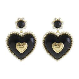 A Perno Con Cuore Nero E Perline - Art. 911251p -  Sodini