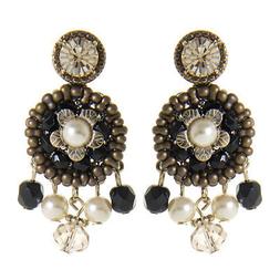 A Perno Con Perline E Fiore Neri Art. 550296p -  Sodini