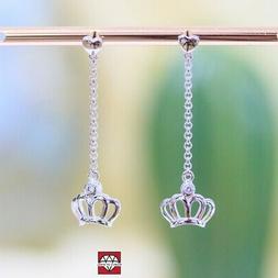 A Perno Di Argento 925 Con Catena Rolo' Cuore E Corona Cod:6