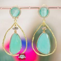 A Perno Di Bronzo E Zirconi Con Occhio Di Gatto E Pietre Dur