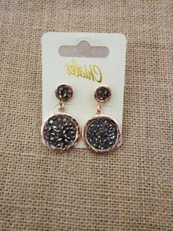 A Perno In Metallo Rosato E Strass Senza Nickel E Piombo