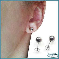 Acciaio Donna Inox Lobo A Pallina Con Sfera Piccoli Perno Da