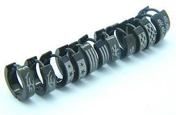 Acciaio Inox 316 L Stretto Cerchio Colore Nero Uomo Donna Va