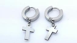 Acciaio Inox 316 L Stretto Cerchio Con Ciondolo A Croce Uomo