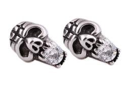 Acciaio Uomo Donna Unisex Teschio Teschi  Skull Paio Rock Pu