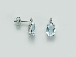 Miluna Acquamarina Diamanti E Oro Bianco 18 Kt 750%/1000 Cod