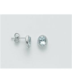 Miluna Acquamarina Diamanti E Oro Bianco 18 Kt 750%/1000 Cod