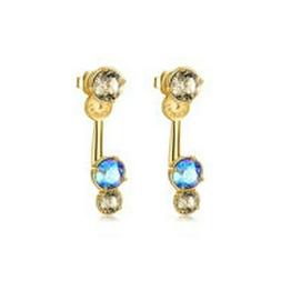 Orecchini Donna Brosway Affinity BFF46 – Ottone Con Cristalli Swarovski Elements Colorati, PVD Bianco, Gioiello Italiano