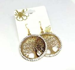 Albero Della Vita Color Oro Strass Ultima Moda Donna Elegant