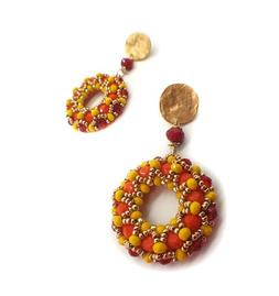 Arancioni, Orecchini Cristalli, Orecchini Zama