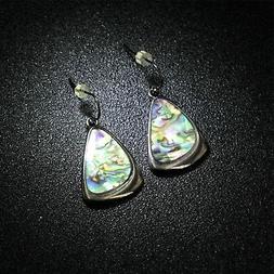 Argentato Nero Goccia Triangolo Madreperla Retr&ograve; Originale 