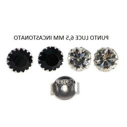 Argento 925  Brillantino 6,5 Mm  Punto Luce - Rodiato