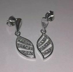 Argento 925  Con Zirconi Foglia