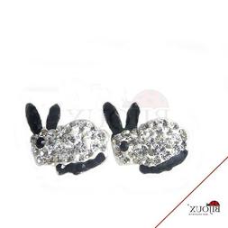 Argento 925 Coniglio Con Brillantini Donna Ragazze