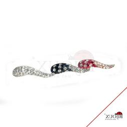 Argento 925 Corno Con Brillantini 3 Varianti Colori Donna Ra