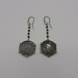 Argento 925 Diamanti Neri Spinelli Neri Monete Romane Replic