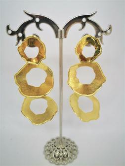 Argento 925 Dorati Oro Pendenti Cerchi Donna Ragazza Zingara