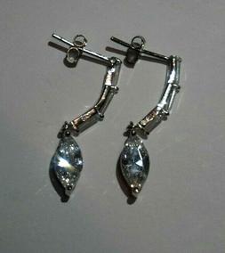 Argento 925 - Pendente Zirconi A Goccia