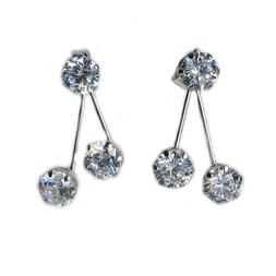 Argento 925 Punto Luce Con 6 Brillanti Di Zircone