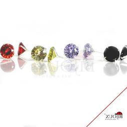 Argento 925&permil;  Punto Luce , Zircone 7 Mm