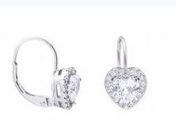 Argento 925 Rodiato Cuore Zirconi 4 You Jewels Punto Luce Mo