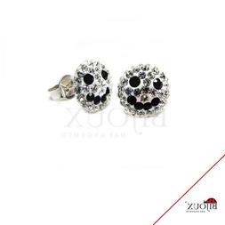 Argento 925 Smile Con Strass Da Bambina Ragazze