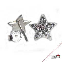 Argento 925 Stella Con Brillantini Donna/ragazze