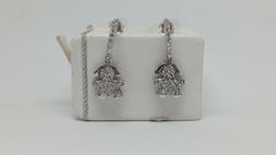 Argento Donna  Bimba Bebe' Pendenti Zirconi  Semicerchio Pic