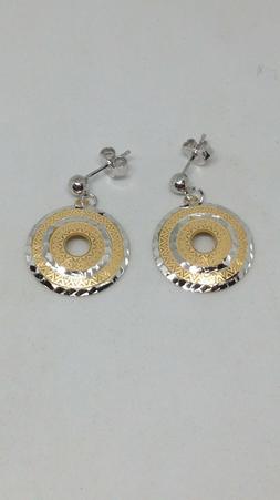 Argento Pendenti Etrusco Giallo Satinato Lunghi Novit&Agrave;